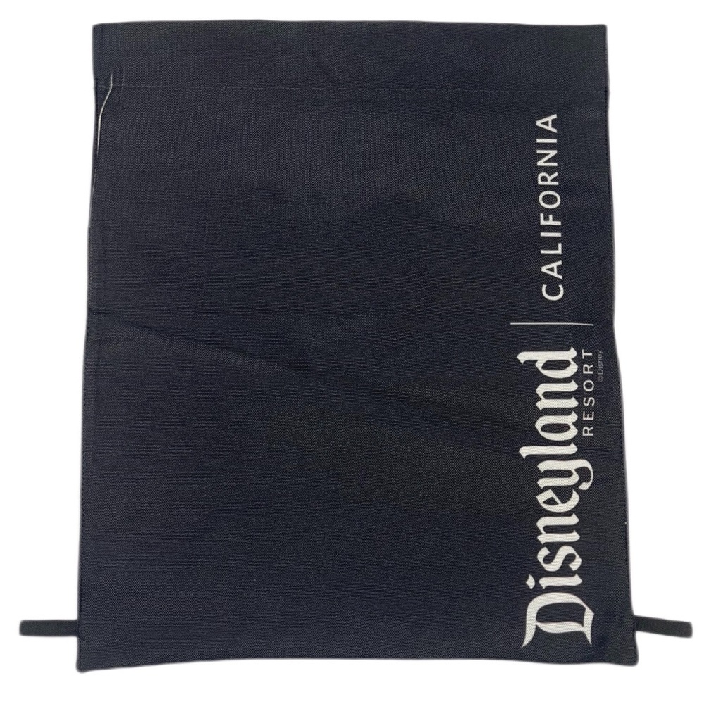 Disneyland Resort California simple black and white canvas sack bag